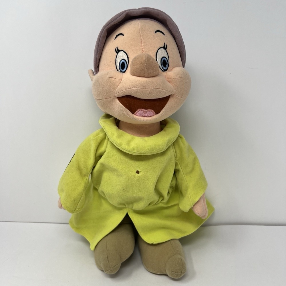 Disney Dopey Dwarf Plush‎ Stuffed Toy Doll 13" Snow White Seven Dwarfs